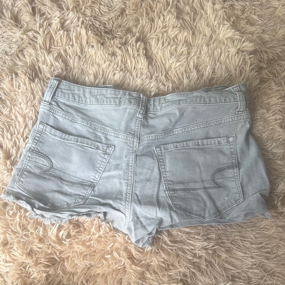Women's Gray Denim Shorts